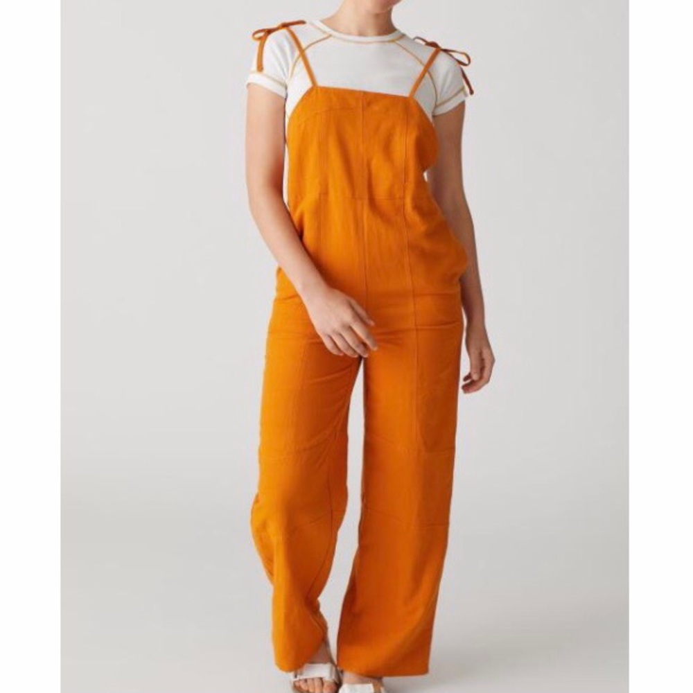 UO Linen Jumpsuit Overalls